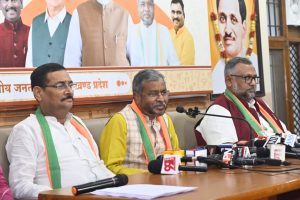 bjp parivartan yatra babulal marandi press conference jharkhand politics