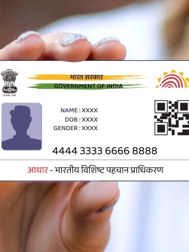 Cropped Aadhaar Card