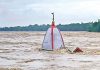 Ganga Mandir Submerged In Swarnarekha River