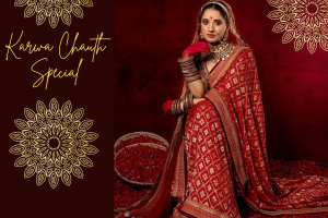 Karwa Chauth Special Lehariya Saree