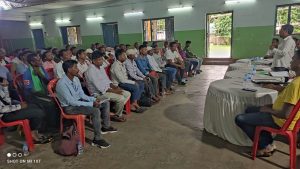 सीतारामडेरा स्थित आदिवासी एसोसिएशन हॉल में रविवार को मानकी मुंडा संघ पूर्वी सिंहभूम द्वारा पी-पेसा-1996 पर एक महत्वपूर्ण कार्यशाला का आयोजन किया गया. इस कार्यशाला की अध्यक्षता मानकी मुंडा संघ के केंद्रीय अध्यक्ष गणेश पाठ पिंगुवा ने की