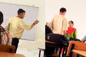 student misbehaved with female professor