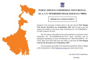 west bengal wbcs notification 2024