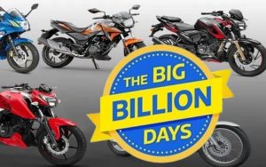 Flipkart Big Billion Days Sale Buy bikes like bajaj Pulsar and Platina at bumper discount.