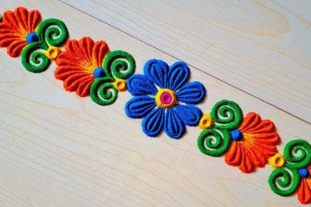 Border Rangoli Design 3