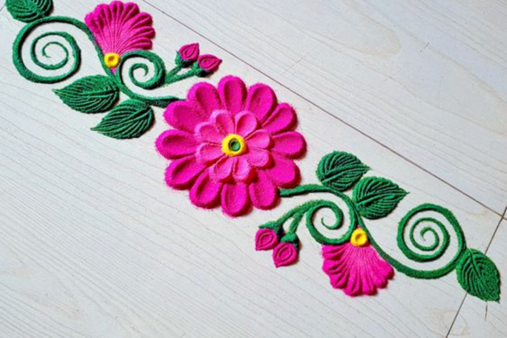 Border Rangoli Design 4