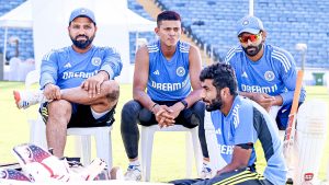 Team India during practice session at pune. Credit: BCCI/X