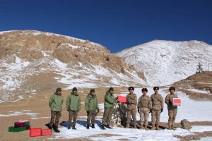 Indian and Chinese Soldiers