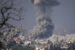 Israel heavily bombed a mosque