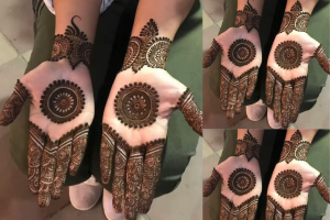 Karwa Chauth Center Mehndi Design: