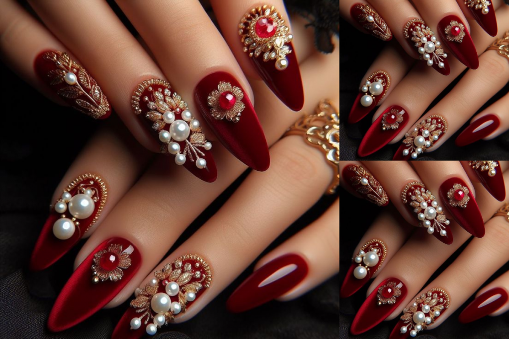 Karwa Chauth Nail Art Designs