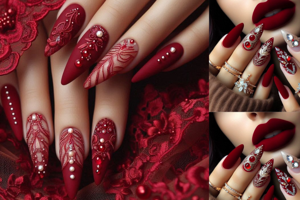 Karwa Chauth Nail Art Designs