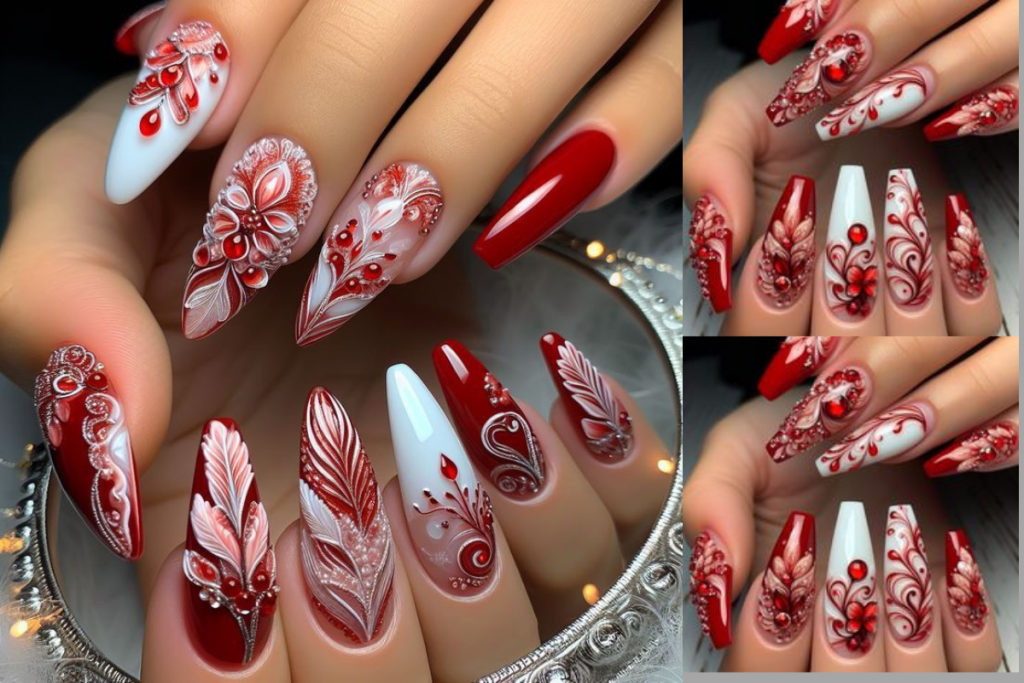 Karwa Chauth Nail Art Designs