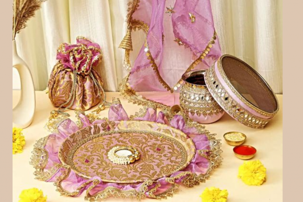 Karwa Chauth Thali Decoration 2