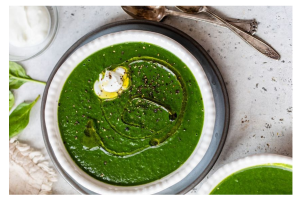 Spinach and Moong Dal Soup