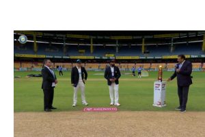 toss @ m chinnaswamy: screen grab bcci X