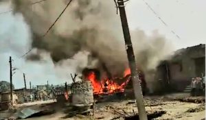 bettiah fire | Bihar Fire News: Fire broke out during cooking in Bettiah, 7 houses burnt to ashes