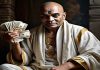 Chanakya Holding Money In Hand