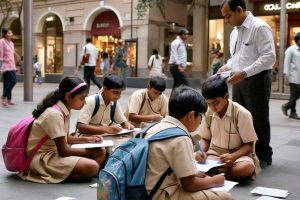 children write letters to parents for voting