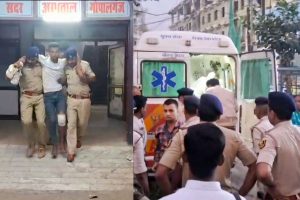 gopalganj news| Bihar News: Heavy firing between police and miscreants in Gopalganj, one injured