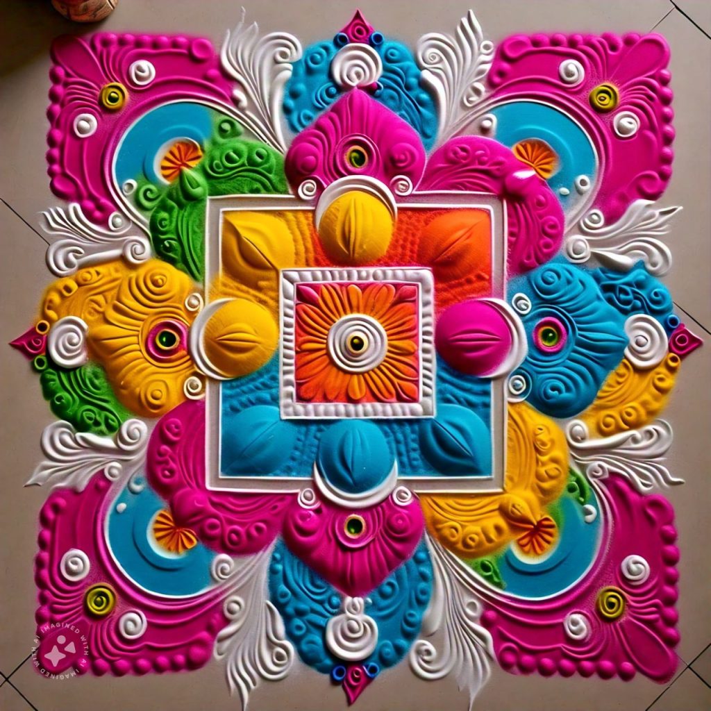 Square Rangoli Design 1