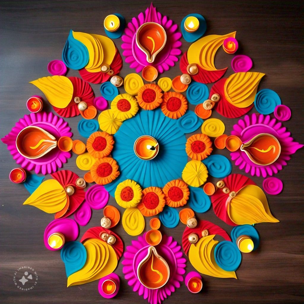 unique rangoli design 1