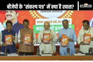 Amit Shah launches BJP Sankalp Patra for Maharashtra