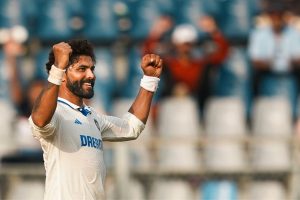 Ravindra Jadeja during third test agaisnt New Zealand. PTI