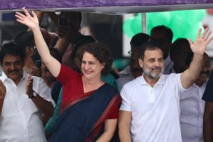 Priyanka Gandhi and Rahul Gandhi