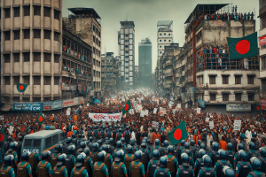 Sheikh Hasina party and supporters big protest Dhaka in today