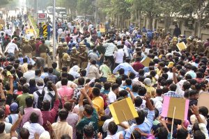 Students protest