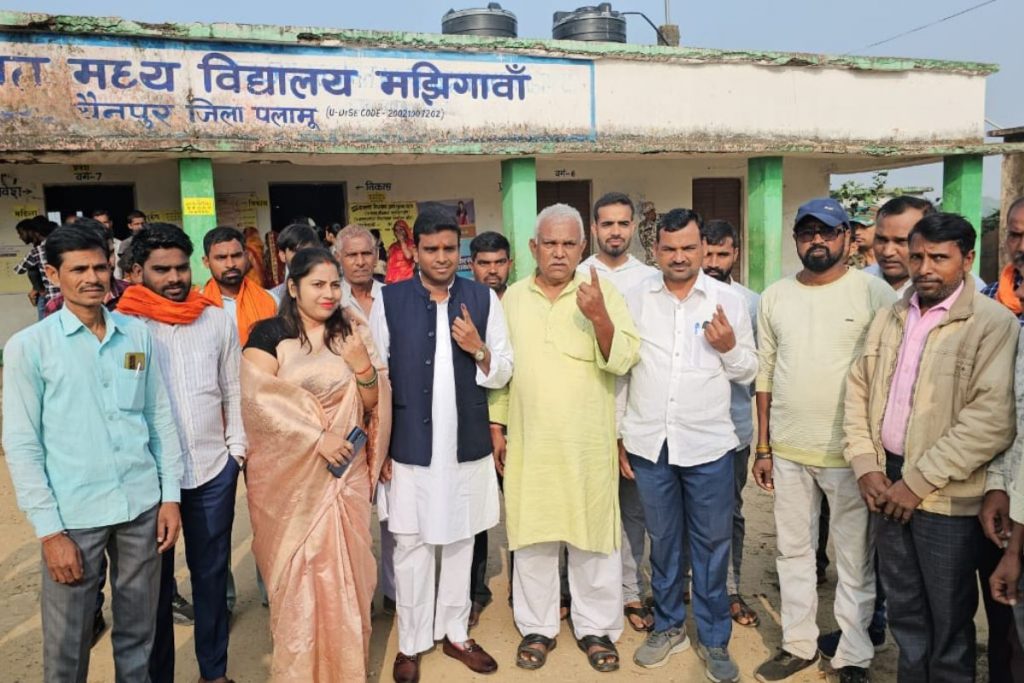 Alok Chaurasia With Family Voting