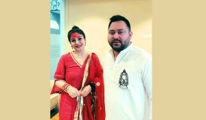 tejashwi raveena news| Tejashwi Yadav met Bollywood actress Raveena Tandon, shared information in the post...