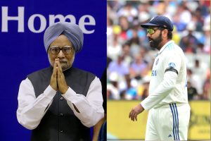 Manmohan Singh and Rohit Sharma