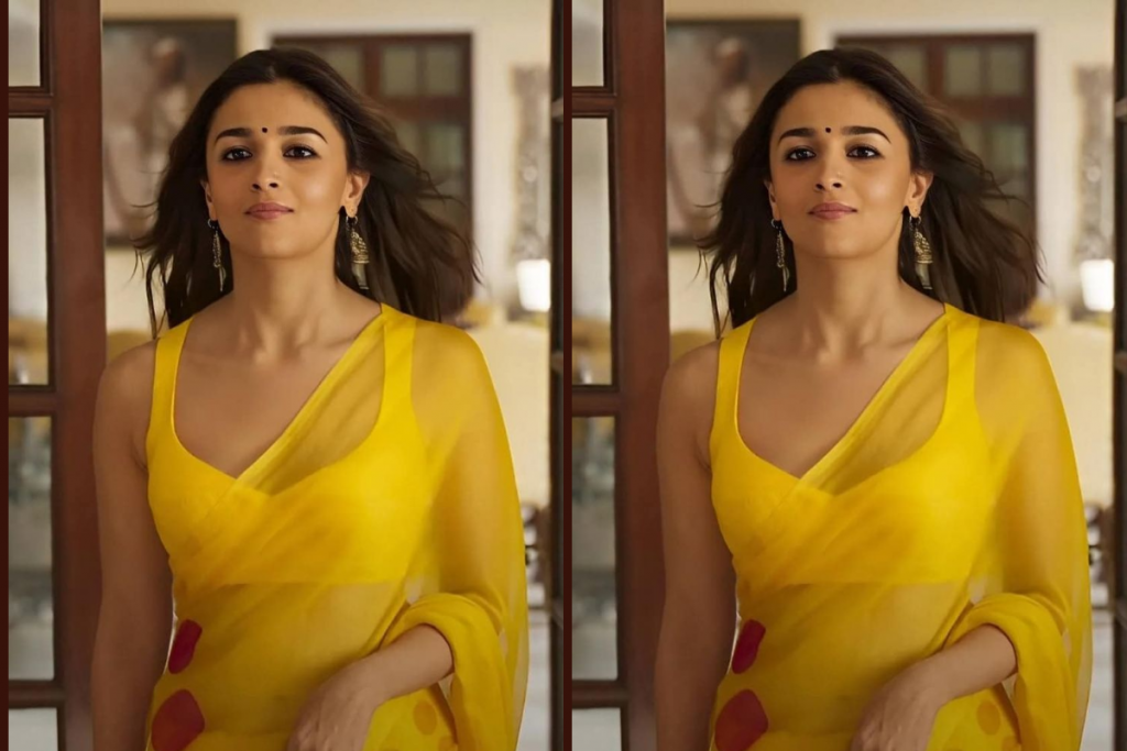 Alia Bhatt Saree Look 1