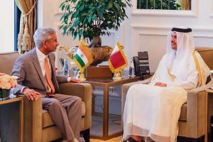 EAM S Jaishankar with Qatar PM Al Thani