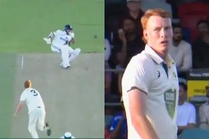 Jack Nisbet bouncer to Yashasvi Jaiswal