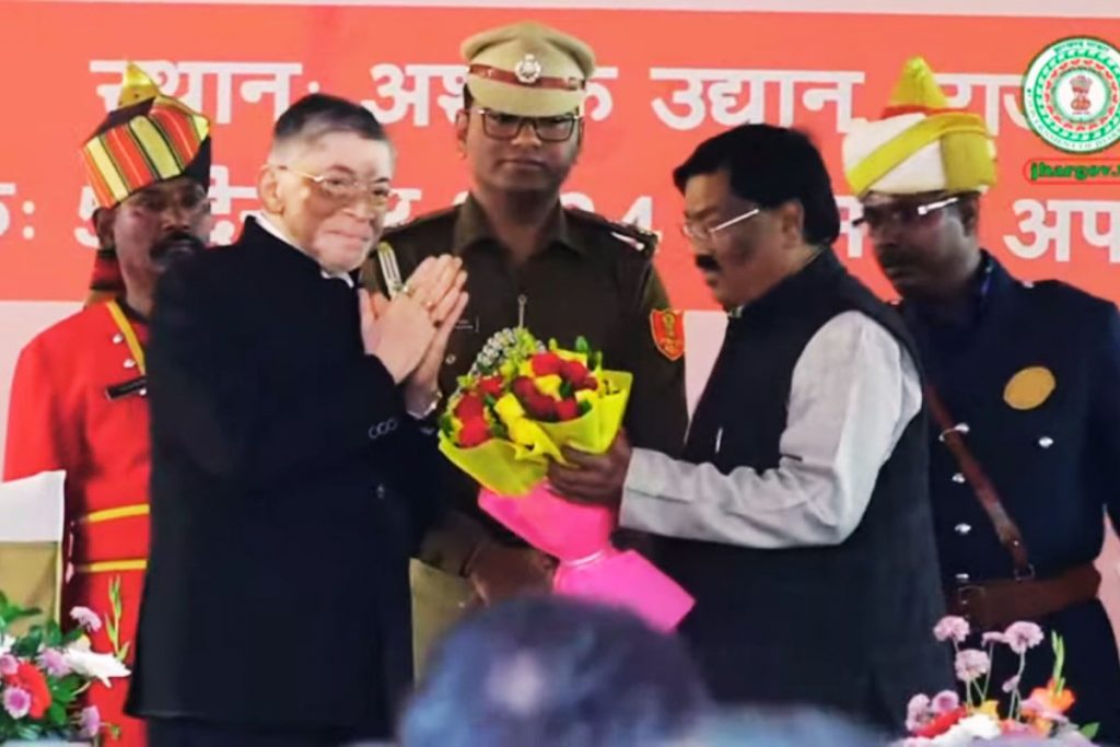 Jharkhand Protem Speaker Prof Stephan Marandi Oath Taking