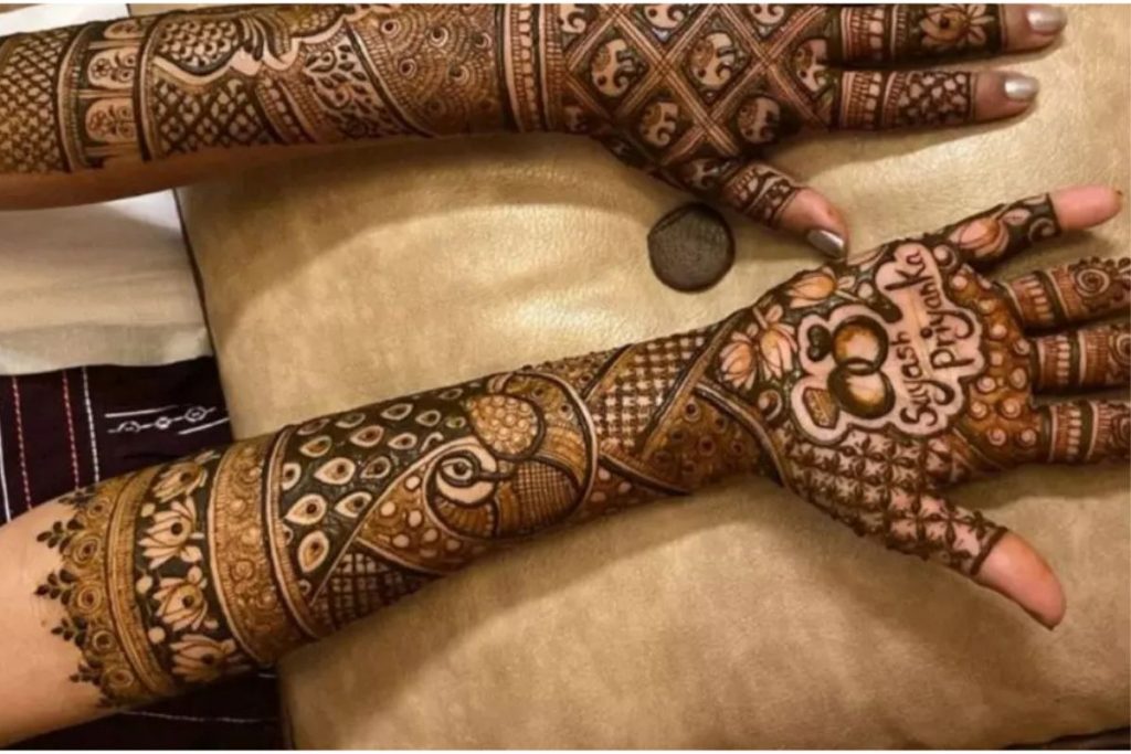 Mehndi design for engagement 31