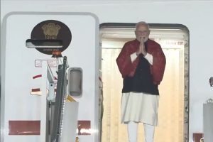 PM Narendra Modi arrives Delhi