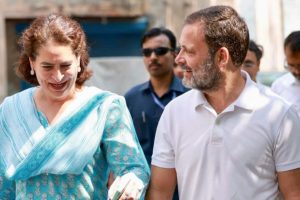 Rahul Gandhi and Priyanka Gandhi