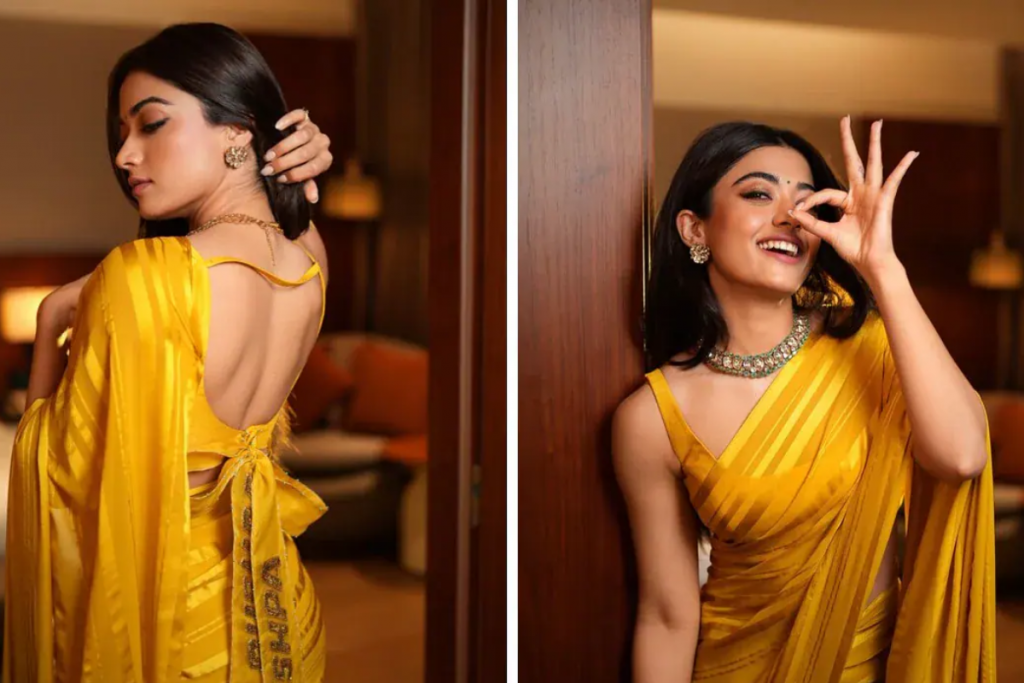 Rashmika Saree Look 1