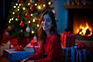 beauty tips for christmas/AI genereted pic