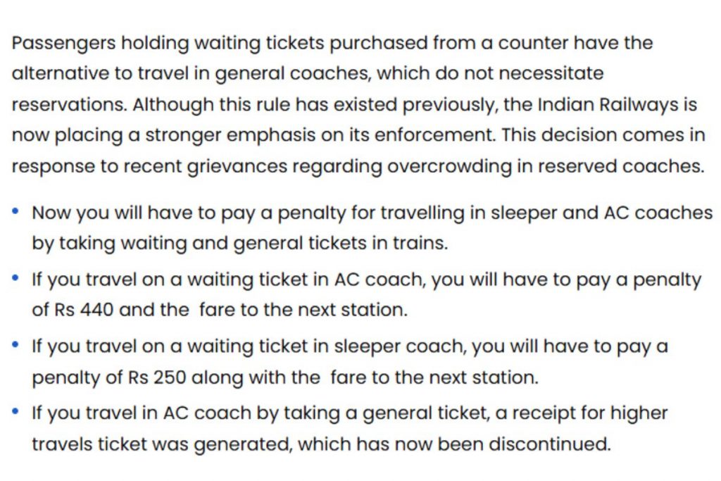 fact check waiting list train ticket 3