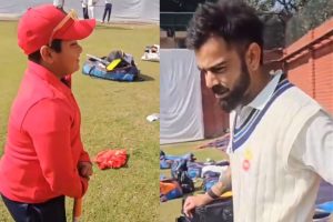 Virat Kohli meets little fan