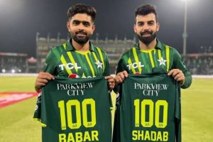 Babar Azam and Shadab Khan