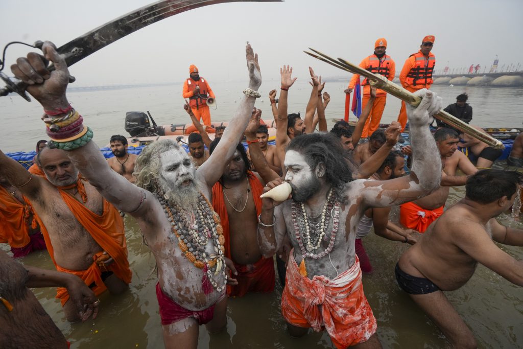 After Kumbh Stampede Amrit Bath Of Akharas Started