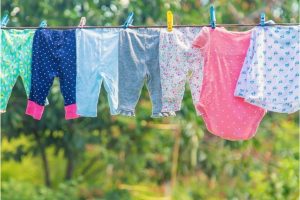 Baby Clothes Drying at Night