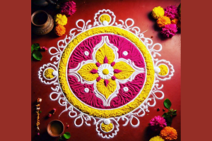 Basant Panchmi Rangoli Design: बसंत पंचमी पर चावल के दानों से बनाएं खूबसूरत रंगोली डिजाइन