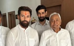 Chirag Paswan and Nitish Kumar